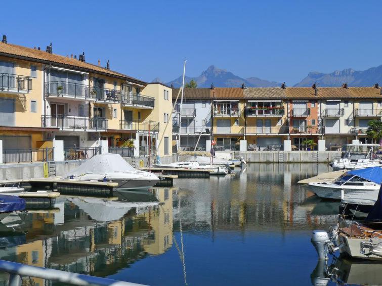 Superbe Appartement Dans La Marina Du Bouveret Port-Valais Экстерьер фото